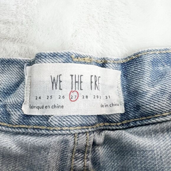 Free People Daisy Chain Lace Cutoff Button Fly Jean Shorts Light Wash Women’s 27 - Picture 4 of 12